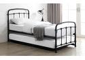 3ft Single Retro Black Overnight Guest Bed Frame 4